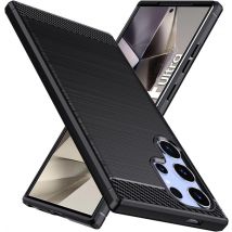 Samsung Galaxy S24 Ultra 5G coque style carbone noir