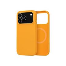 Coque silicone Wefix iPhone 17 Pro Max MagSafe Soft?Touch Microfibre Orange