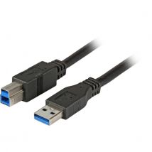 EFB Elektronik 3.0m USB 3.0 A/B cable USB USB 3.2 Gen 1 (3.1 Gen 1) 3 m USB A USB B Negro - Nuevo