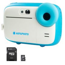AGFA PHOTO Pack Realikids Instant Cam + 1 tarjeta Micro SD 32GB - Cámara instantánea para niños, pantalla LCD de 2,4', batería de litio, espejo selfie
