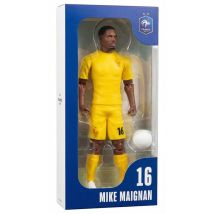 Figurita articulada MEGABLEU Mike Maignan 20 cm PVC 10 puntos de articulación con balón Blanco Amarillo - Nuevo