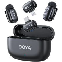Boya Mini-12 – Micro sans fil 5g, réduction de bruit, USB-C/Lightning.