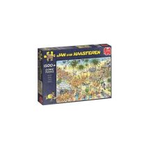 Puzzle 1500 pezzi Jumbo Jan van Haasteren The Oasis 900 x 600 mm Multicolore - Nuovo