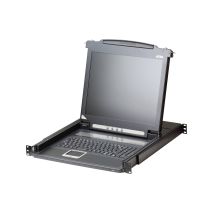 ATEN CL1000M support d'ordinateurs 43,2 cm (17 ) 1280 x 1024 pixels Métal, Plastique Noir 1U