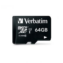 Verbatim Tablette U1 Carte Micro SDHC avec lecteur USB de 64 Go