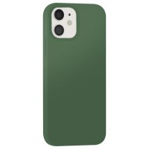 Coque pour iPhone 12 / 12 Pro Édition Color Skin en TPU avec Intérieur Doux Kaki
