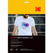 KODAK T-Shirt Transfers - T-Shirt à Créer et Personnaliser, Papier Transfert Thermocollant de Haute Qualité, Logiciel Inclus, Longue Durée de Vie - 