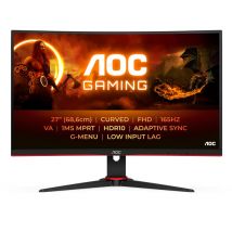 Monitor PC a schermo piatto AOC G2 C27G2E/BK 68,6 cm (27 ) 1920 x 1080 pixel Full HD Nero, Rosso - Nuovo