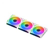 Xigmatek Lot de 3 Ventilateurs de boitier Starlink Ultra RGB (Blanc)