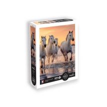 Puzzle XL 500 piezas - Caballos de la Camarga en colores vivos - Nuevo