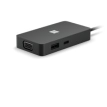 Microsoft Surface USB-C Travel Hub Avec fil USB 3.2 Gen 2 (3.1 Gen 2) Type-C Noir