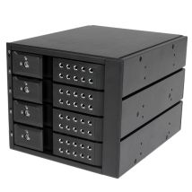 StarTech.com Rack rimovibile / Backplane senza cassetto per 4x HDD SAS II/SATA III 6Gb/s da 3,5 con scambio a caldo - Alluminio - Nuovo
