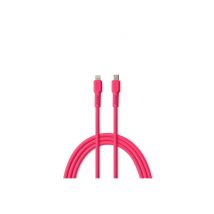 Cable USB C vers Lightning 2,4A Magenta - 1,8m Câble USB C Lightning pour Charge et Synchronisation de Données - Cable Lightning USB C pour Appareils 