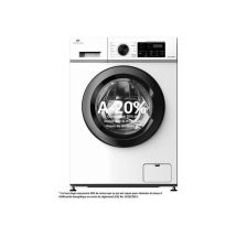 Lave-linge hublot CONTINENTAL EDISON CELL8120IWP 8 kg 1200 trs/min Classe A Blanc/Noir