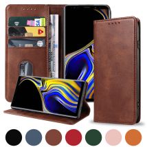 Samsung Galaxy S25 Plus / S25+ 5G Etui / Housse pochette protection marron