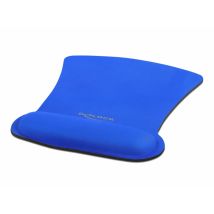 DeLOCK Tapis de souris ergonomique avec repose-poignet bleu 255 x 207 mm