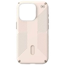 Coque pour iPhone 15 Pro série Presidio2 Grip Antichoc 3.9 m Compatible MagSafe Beige