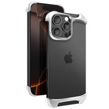 Arc Pulse Carcasa para iPhone 16 Pro Max de aluminio aeroespacial ultrareforzado a prueba de golpes de 3 m Plateado - Nuevo