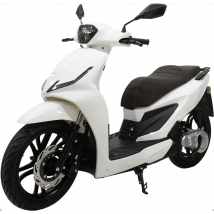 E-coral - Scooter électrique 125cc - moteur 4000 W - 2 batteries 72V 30Ah, blanc