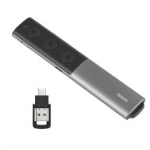 Accezz Clicker de Présentation - Présentateur avec Pointeur Laser - Noir