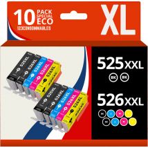 123CONSOMMABLES - PGI525 CLI526 - Cartouches d'encre compatible avec Canon 525 526 pour PIXMA MG5150
