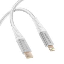 Câble USB-C vers Lightning Aramide Recharge Rapide Blanc