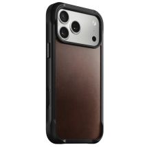Coque pour iPhone 17 Pro Max MagSafe en Cuir Horween Rigide Antichocs Marron foncé