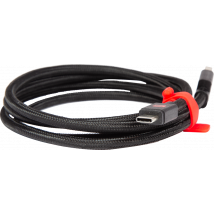 Cable plano USB A / microUSB 2,1A 1,2m FastCharge 10,5W Negro Crosscall - Nuevo