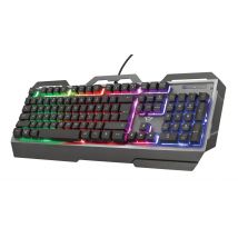 Trust GXT 856 Torac clavier Jouer USB AZERTY Français Noir