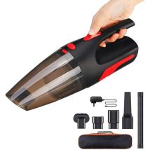 Aspirateur de table sans fil rechargeable 5000PA rouge noir