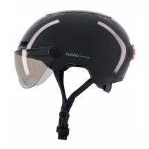 Cosmo Fusion+ Taille S, Anthracite- Casque avec éclairage Vélo Arrière Intelligent et Connecté - Assurance Individuelle ALLIANZ offerte durant 1 an
