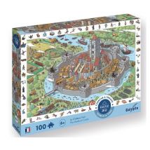 Puzzle Castillo Fuerte 100 Piezas - Juego Educativo para Niños - Nuevo