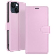 Zanaé Funda tipo cartera para iPhone 14 con soporte y lengüeta magnética Rosa - Nuevo