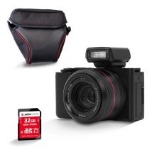 AgfaPhoto Realishot C130 – Cámara Digital Compacta 16 MP con Sensor CMOS, Pantalla Táctil LCD 2,8 , Estabilización de Imagen, Autofocus, Zoom, Batería