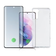 Cover flessibile per Samsung S21 Plus e vetro temperato - Nuovo