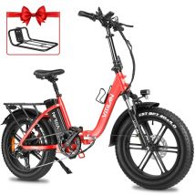 Vélo électrique pliable Vitilan U7 2.0 Step-thru 20'' Moteur 750W Batterie au lithium amovible 48V 20Ah Frein à disque hydraulique-Rose
