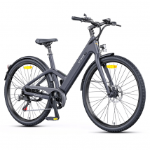 Vélo électrique de ville en fibre de carbone Engwe MapFour N1 Air ST 250 W pour femme avec capteur de couple et batterie 36 V 10 Ah, Gris