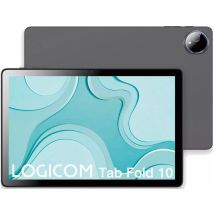 Tablet touch LOGICOM Fold 10 10,1 6 GB/128 GB Android 15 Grigio con Folio - Nuovo