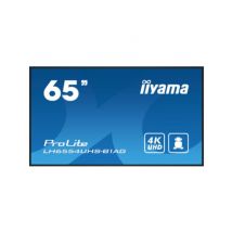 iiyama LH6554UHS-B1AG affichage de messages Panneau plat de signalisation numérique 165,1 cm (65 ) LCD Wifi 4K Ultra HD Noir Intégré dans le 