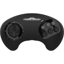 Retro-Bit Big6 - 2.4GHz Manette sans Fil pour SEGA Mega drive/Switch/PC/Mac Clear Black