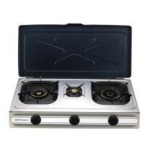 Orbegozo FO 3500 - Cuisinière à gaz compacte et efficace - Allumage piézoélectrique - 3 brûleur