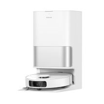 Robot aspirateur et laveur Dreame D30 Ultra 25 000 Pa 3D Lidar avec station auto-nettoyage blanc