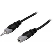 Deltaco MM-158 câble audio 0,5 m 3,5mm Noir