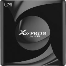 Lipa X88 Pro 13 Android Tv Box 4-32 Go Android 13 - Lecteur multimédia pour TV - Streamer multimédia - Boîtier TV Android