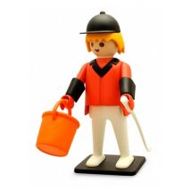 Statuetta in resina del Cavallo da Salto Ostacoli - Collezione Vintage Playmobil - Nuovo