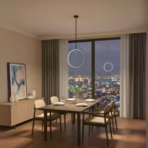 Plafonnier LED Cercle Noir