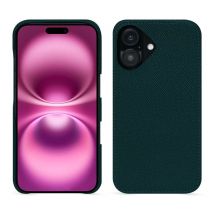 Funda de piel Apple iPhone 16 Plus - Tapa trasera - Verde - Piel saffiano - Nuevo
