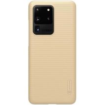 Coque pour Galaxy S20 Ultra Série Super Frosted Shield Compatible Chargement Qi Dorée