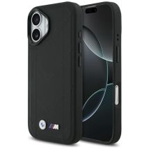 Etui BMW M Quilted Logo MagSafe do iPhone 17 czarny