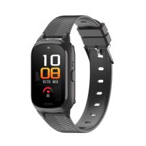 Montre Connectée Intelligente pour Senior – Alerte de Chute Ou d'inactivite - Frequence Cardiaque - Ip67 – Bt 5.3 - Noire